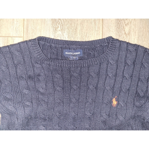 Polo Ralph Lauren Children's Cable-Knit Elbow Patch Sweater Dress - Picture 6 of 12